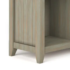Acadian - 8 Cube Storage Sofa Table - Distressed Grey