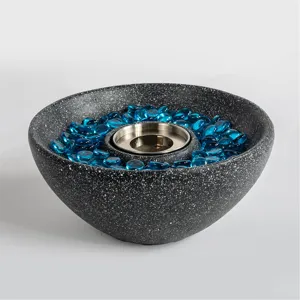 Tabletop Fire Pit, Table Top Fire Bowl Outdoor&Indoor Portable Ethanol Fireplace Alcohol Fire Pot - 