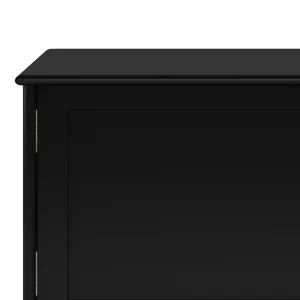 Draper - Mid Century Low TV Media Stand - Black