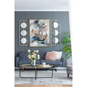 Frame With Mirror - Gold / White