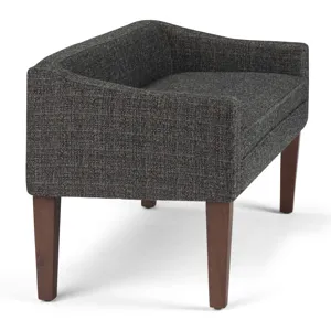 Parris - Upholstered Bench - Dark Grey