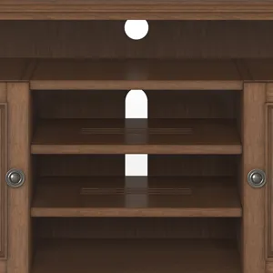 Amherst - TV Media Stand - Rustic Natural Aged Brown