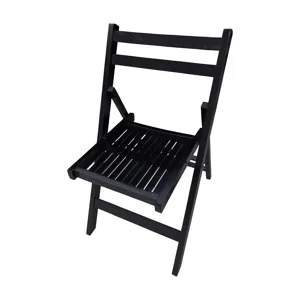 Folding Special Event Chairs, Foldable Style (Set of 4) - Black