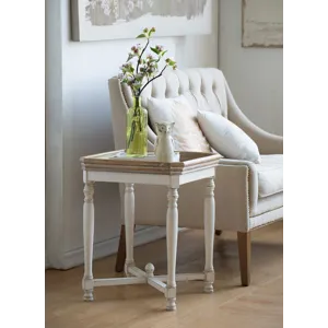Square Alcott Side Table - White
