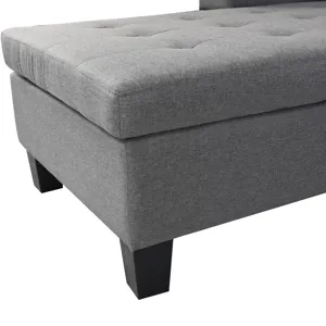 Sectional Sofa Set For Living Room With L Shape Chaise Lounge, Cup Holder And Left Or Right Hand Cha