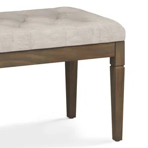 Waverly - Small Tufted Ottoman Bench - Natural