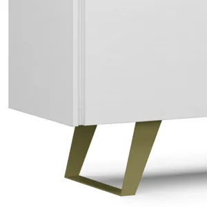 Lowry - TV Media Stand - White