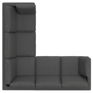 Ava - Mid Century Corner Sectional Sofa - Pebble Gray
