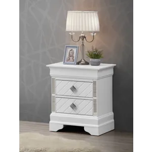 Verona - G6790-N Nightstand - Silver Champagne