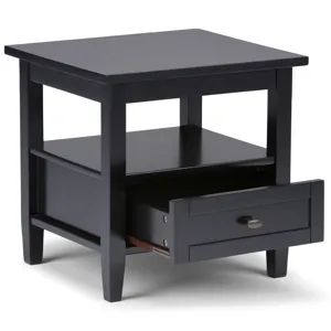 Warm Shaker - End Table - Black