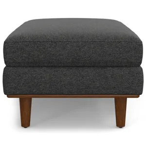 Morrison - Large Rectangular Ottoman - Charcoal Grey