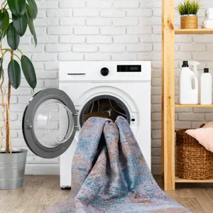 6\' x 9\' Area Rugs, Washable Rug, Low-Pile, Non-Slip, Non-Shedding, Foldable, Kid & Pet Friendly Ar