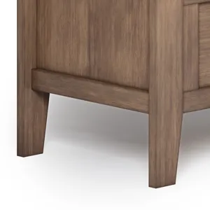 Adams - Entryway Storage Bench - Rustic Natural Aged Brown