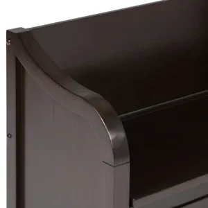 Connaught - Entryway Storage Bench - Dark Chestnut Brown