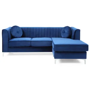 Delray - G791B-SC Sofa Chaise (3 Boxes) - Navy Blue