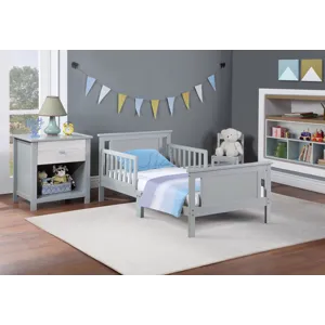 Connelly - Reversible Panel Toddler Bed - Gray/Rockport Gray
