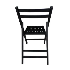Folding Special Event Chairs, Foldable Style (Set of 4) - Black
