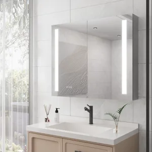 36 x 30\" Medicine Cabinet With LED Vanity Mirror, Anti-Fog, Dimmable, Recessed Or Surface Mount, Al