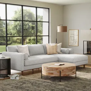 Morrison - Right Sectional Sofa - Mist Grey