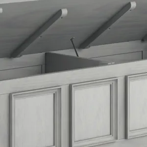 Amherst - Entryway Storage Bench - Fog Grey