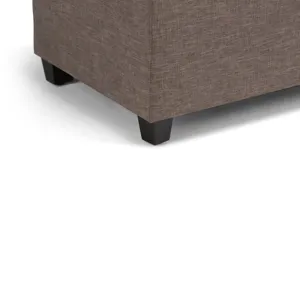 Sienna - Storage Ottoman Bench - Fawn Brown