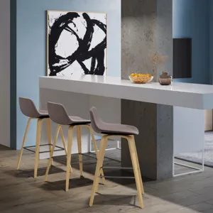 Randolph - Bentwood Counter Height Stool (Set of 2) - Mocha / Light Brown