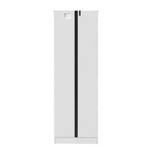 Tall Storage Cabinet With 8 Doors And 4 Shelves, Wall Storage Cabinet For Living Room, Kitchen, Offi