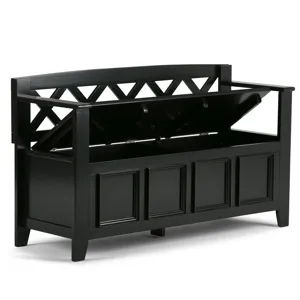Amherst - Entryway Storage Bench - Black