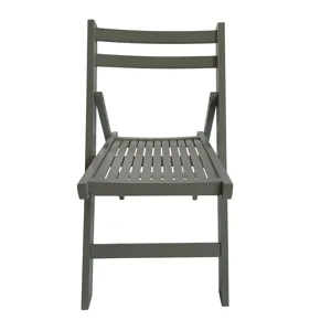 Folding Special Event Chairs, Foldable Style (Set of 4) - Gray