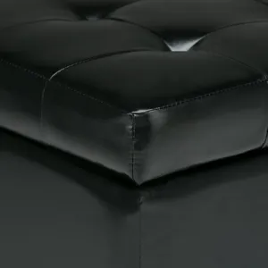 Cosmopolitan - Storage Ottoman - Midnight Black