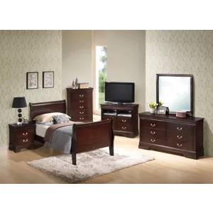 Louis Phillipe - G3125A-TB Twin Bed - Cappuccino