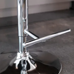 Swivel Velvet Barstools Adjusatble Seat Height From 25-33\", Modern Upholstered Chrome Base Bar Stoo