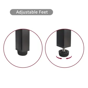 40.16\" Rattan Coffee Table, Sliding Door For Storage, Metal Legs, Modern Table For Living Room - Na