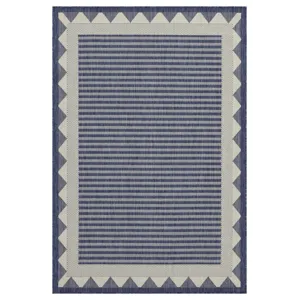 Sunshine - 2\'7\" X 7\'3\" Polypropylene, Indoor / Outdoor Area Rug - Blue