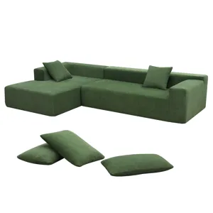 Modular Sectional Living Room Sofa Set, Modern Minimalist Style Couch, Upholstered Sleeper Sofa For 