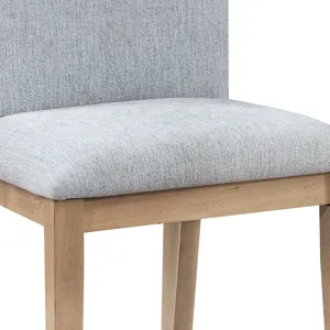 Caspian - 19\" Linen And Oak Finish Dining Chair (Set of 2) - Gray