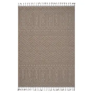 8\' x 10\' Traditional Indoor / Outdoor Area Rug - Natural