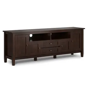 Warm Shaker - 72\" TV Media Stand - Russet Brown