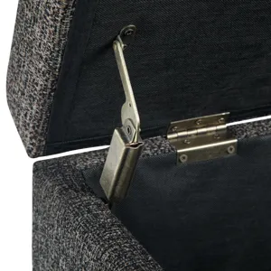 Avalon - Storage Ottoman Bench - Dark Grey