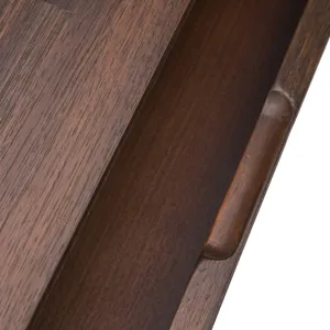 Lowry - Console Sofa Table - Distressed Charcoal Brown