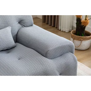 Large Size 2 Seater Sofa, Pure Foam Comfy Sofa Couch, Modern Lounge Sofa For Living Room, Apartment 