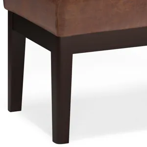 Carlson - Small Ottoman Bench - Distressed Saddle Brown