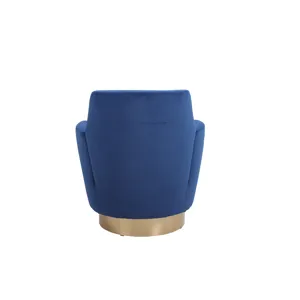 Velvet Swivel Barrel Chair, Swivel Accent Chairs Armchair For Living Room, Reading Chairs For Bedroo