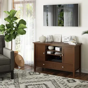 Warm Shaker - TV Media Stand - Russet Brown