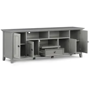 Amherst - 72\" Wide TV Media Stand - Fog Grey