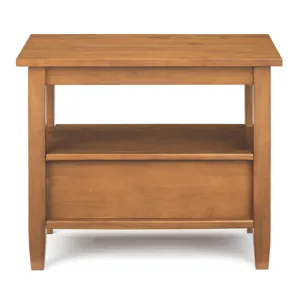 Warm Shaker - Narrow Side Table - Light Golden Brown