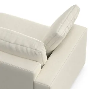 Charlie - 96\" Deep Seater Sofa - Cream