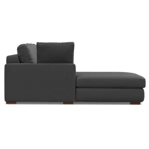 Charlie - Deep Seater Left Sectional Sofa - Pebble Gray