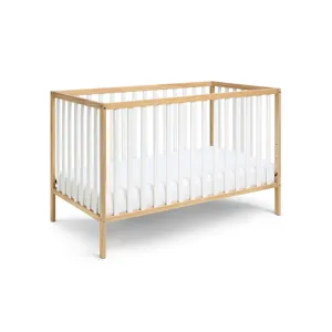 Deux - Remi 3-in-1 Convertible Island Crib - Natural/White