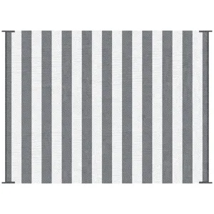 Outsunny - Reversible Outdoor Rug, 9\' x 12\' Waterproof Plastic Straw Floor Mat, Portable Rv Campin